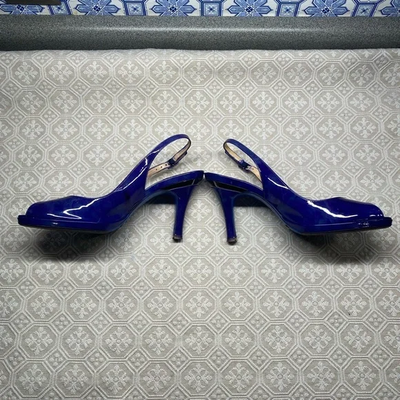 SOLD Custom Dyed Blue Cole Haan Heels - Picture 4 of 7